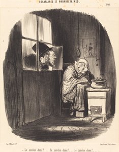 Szóval a zsinór!... alkotó: Honoré Daumier
