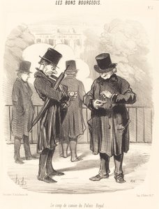 A Palais-Royal ágyúlövése alkotó: Honoré Daumier