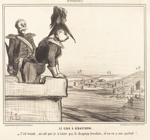 A cár Szevasztopolban alkotó: Honoré Daumier