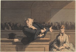 A védő (védőügyvéd) alkotó: Honoré Daumier