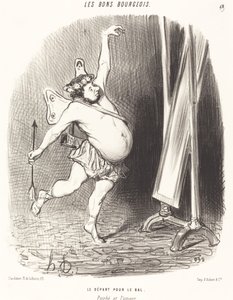 Indulás a bálra alkotó: Honoré Daumier