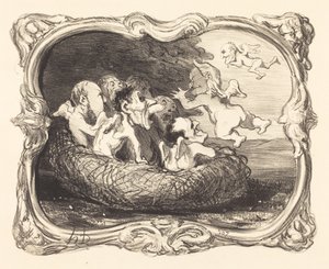 Az elhagyott fészek alkotó: Honoré Daumier