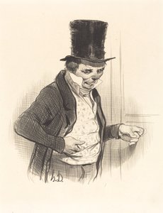 A portás turnén... alkotó: Honoré Daumier