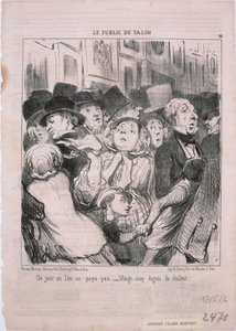 A műsor közönsége – Egy nap, amikor nem fizetünk... alkotó: Honoré Daumier