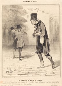 A szivarcsonk gyűjtő alkotó: Honoré Daumier
