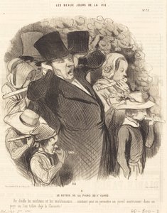 A Saint-Cloud vásár visszatérése alkotó: Honoré Daumier