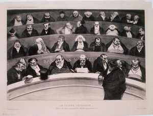 A törvényhozás hasa alkotó: Honoré Daumier