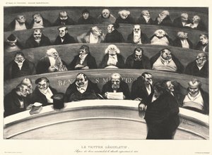 A törvényhozó hasa alkotó: Honoré Daumier