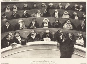 A törvényhozó hasa alkotó: Honoré Daumier
