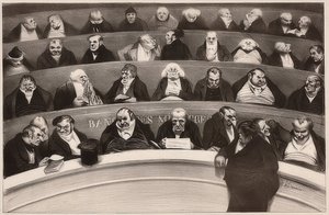 Le Ventre législatif. Aspects des bancs ministériels de la chambre improstituée de 1834 / A törvényhozó hasa. A nem prostituált kamara szekrénypadjainak képe 1834-ből. 1834 alkotó: Honoré Daumier