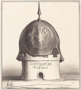 Épületének megkoronázása alkotó: Honoré Daumier