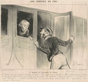 Utazás közben elszunyókálás veszélye alkotó: Honoré Daumier