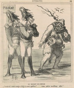 A tél kezdete alkotó: Honoré Daumier