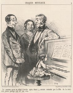 A darab, amit le kell nyelnünk... alkotó: Honoré Daumier