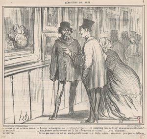 A festő, akinek festménye volt, visszautasította... alkotó: Honoré Daumier