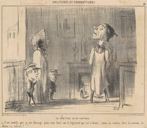 Keselyű úr portása alkotó: Honoré Daumier