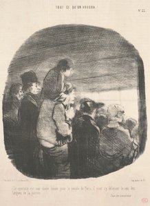 A látvány jó dolog a párizsiak számára... alkotó: Honoré Daumier