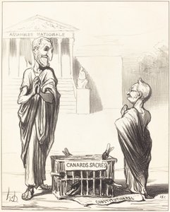 A Birodalom Augursai... alkotó: Honoré Daumier