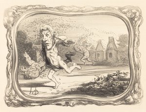 Megbüntették a kíváncsiskodókat alkotó: Honoré Daumier