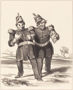 A két örömteli bankett alkotó: Honoré Daumier