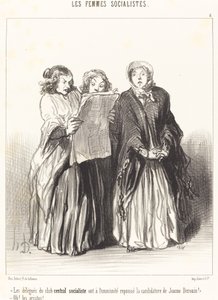 A központi szocialista klub küldöttei elutasították... alkotó: Honoré Daumier