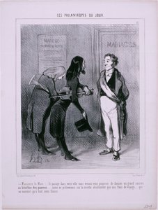 Les Philantropes du Jour: Polgármester úr...Látogatás a városában... alkotó: Honoré Daumier