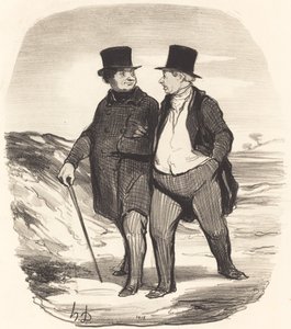 Nehéz idők járnak... alkotó: Honoré Daumier