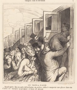 Pleasure Trains alkotó: Honoré Daumier