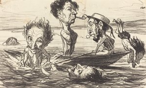 A Szajna tritonjai alkotó: Honoré Daumier