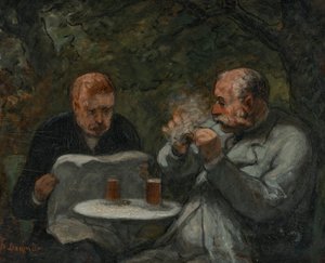 Sörivók alkotó: Honoré Daumier