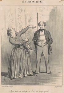 A férjek nem olyanok, mint a hiú emberek! alkotó: Honoré Daumier