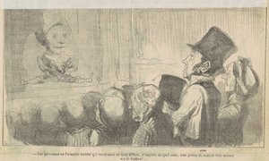 A kedves társadalom emberei, akik... alkotó: Honoré Daumier
