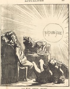 Manéjuk, Thecel, Pharès alkotó: Honoré Daumier