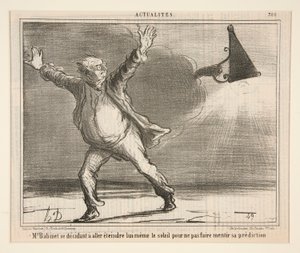 M. Babinet úgy döntött, hogy elmegy és kioltja magát alkotó: Honoré Daumier