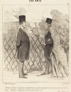 Madame Cabassol sétál... alkotó: Honoré Daumier