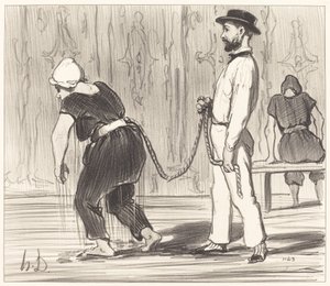 Madame Rabourdeau-nak megvan az első órája alkotó: Honoré Daumier