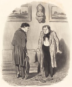 De amikor azt mondom, hogy nem tudom mozgatni a lábam... alkotó: Honoré Daumier