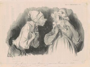 Bonneau asszony... szeretem Bonneau-t!... alkotó: Honoré Daumier