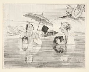 Mrs. Greluche: Ó, Gustave, mi? alkotó: Honoré Daumier