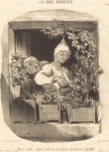 Háztartási modell... alkotó: Honoré Daumier