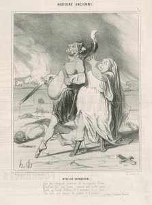 Győztes Menelaosz alkotó: Honoré Daumier