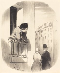 én is fiatal voltam... alkotó: Honoré Daumier