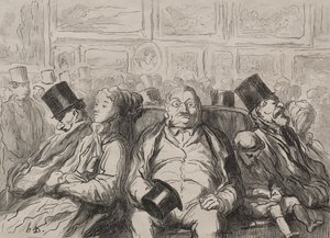 Pihenés pillanata a Carré szalonban alkotó: Honoré Daumier