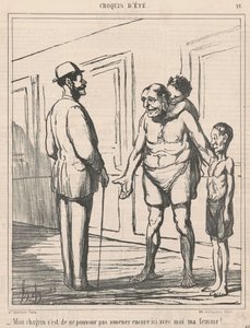 A bánatom az, hogy nem tudok... alkotó: Honoré Daumier