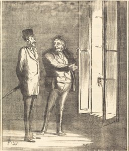 Uram jó lesz itt... alkotó: Honoré Daumier