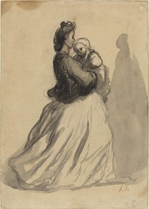 Anya és Baba alkotó: Honoré Daumier
