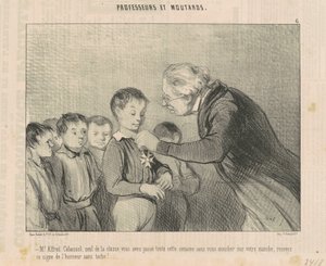 Mr. Alfred Cabassol ... megkapja ezt a megtisztelő jelet ... alkotó: Honoré Daumier