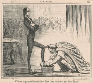 Mr. Hume úgy tesz, mintha... alkotó: Honoré Daumier