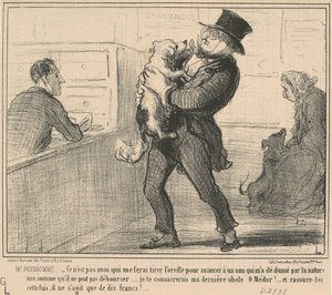 Prudhomme úr...nem én fogom magam... alkotó: Honoré Daumier