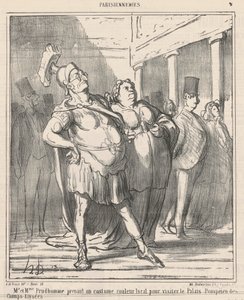Mr. és Mrs. Prudhomme egy ... alkotó: Honoré Daumier